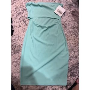 Bandeau cut out mini dress. NWT